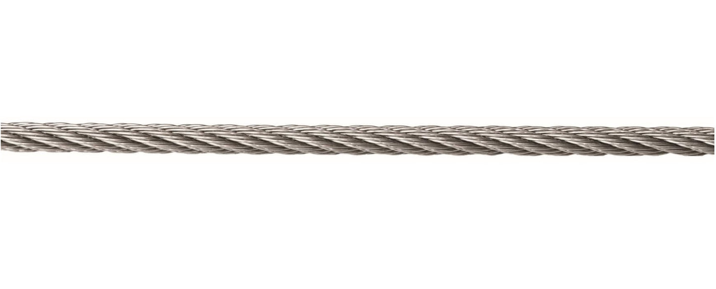 Câble inox 3 mm RVS316 7x7 nautique
