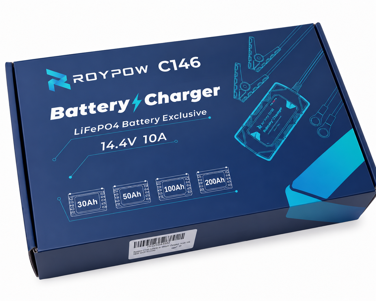 Chargeur de batterie RoyPow 14.4V 10A