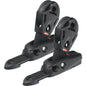 Chariot de foc Ronstan S25 T-Track avec poulie pivotante & rail - Lot de 2