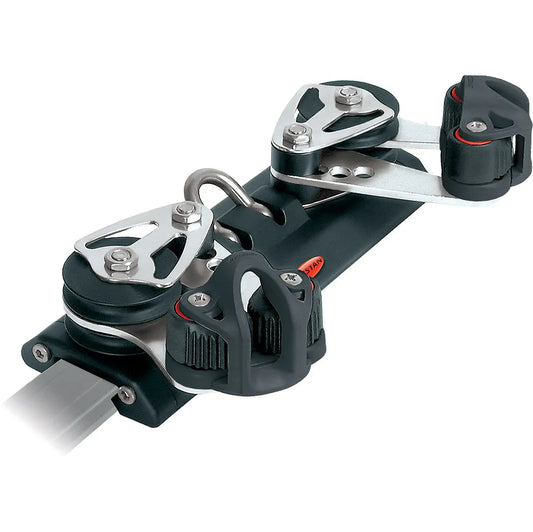 Chariot de rail Ronstan Série 30 avec 4 poulies de controle et taquets – RC13023