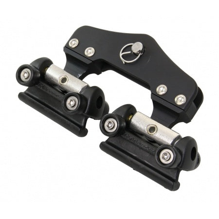 Chariots têtière grand voile aluminium noir RUTGERSON