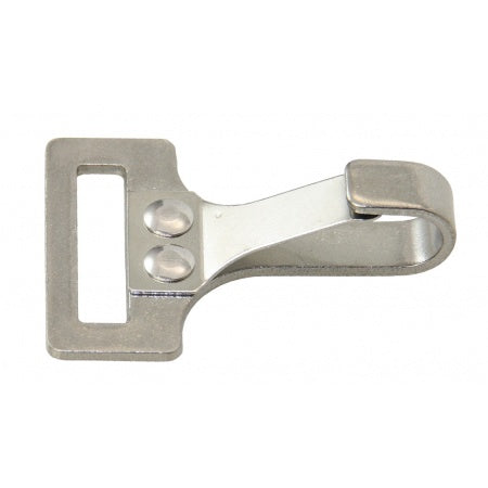 Crochet de sangle 25 mm plat inox AISI 304.