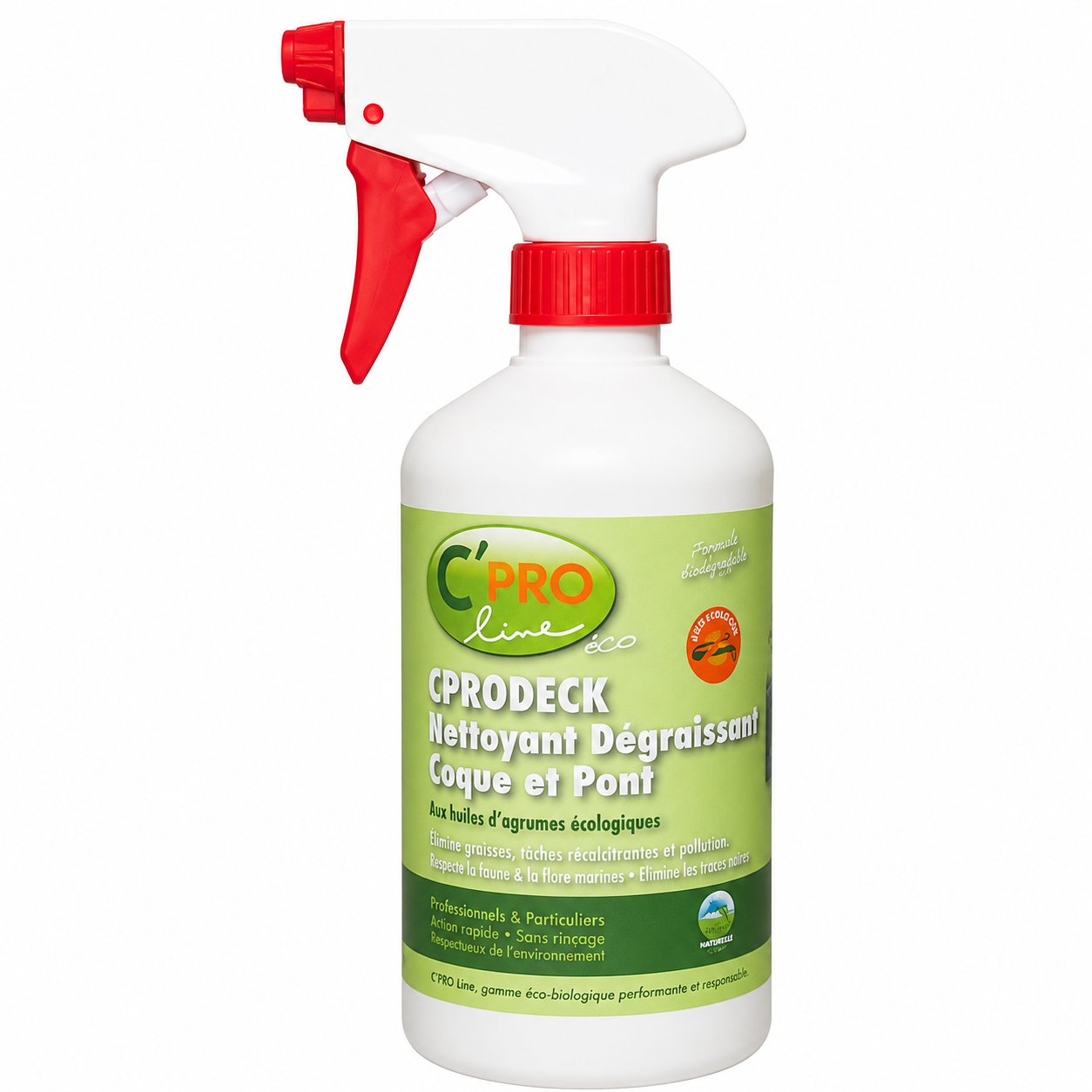 Nettoyant dégraissant écologique bateau Green Plaisance spray 500ml coque pont