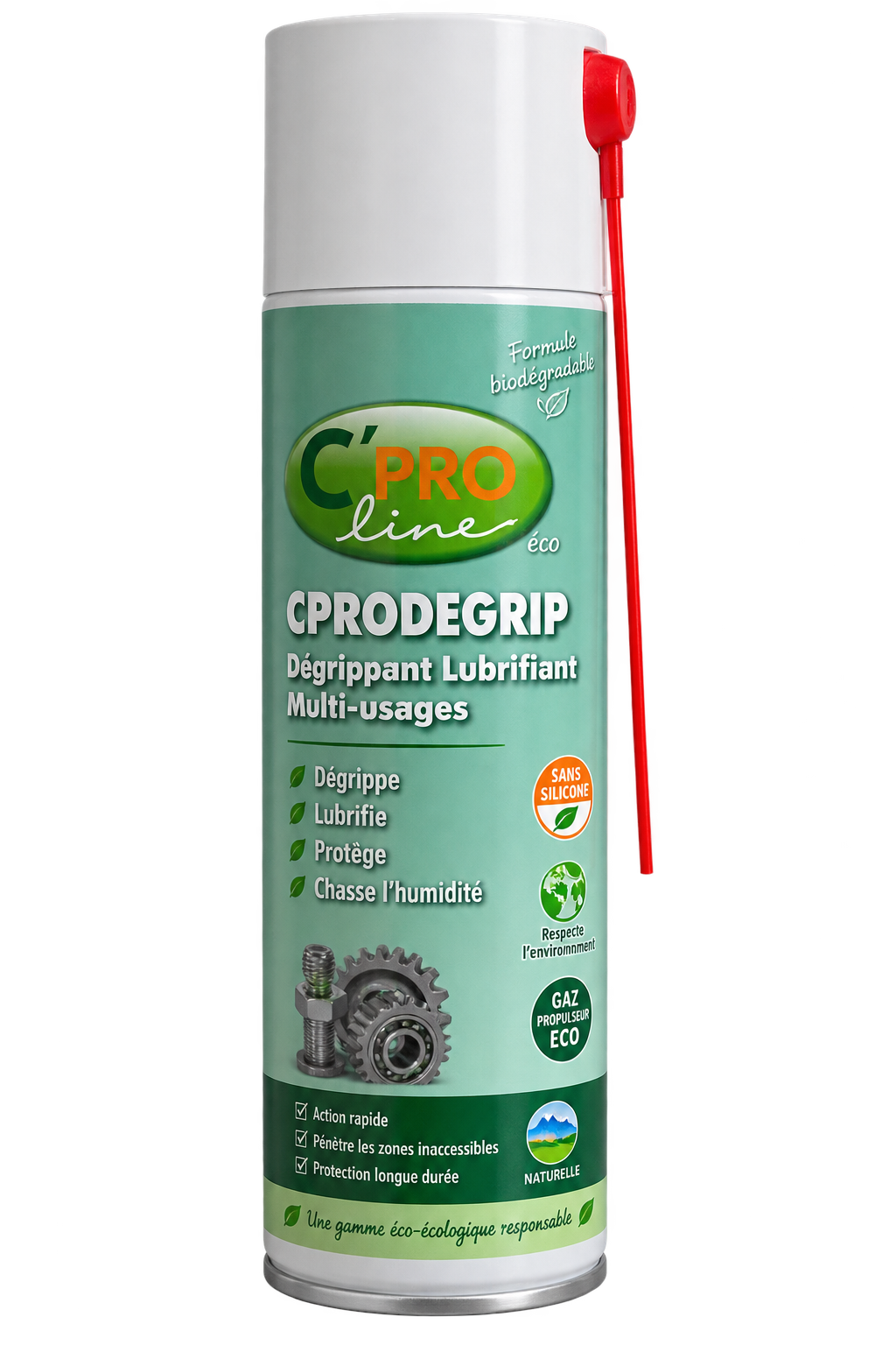 Dégrippant lubrifiant écologique aérosol 400ml accastillage bateau biodégradable