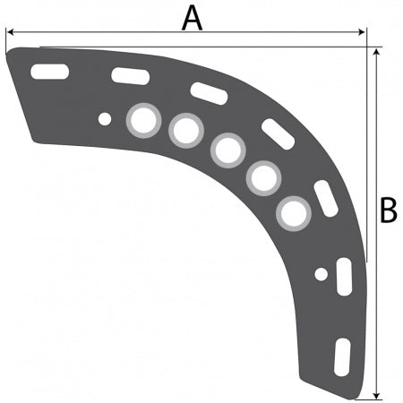Plaque point d’écoute RUTGERSON aluminium asymétrique yacht voile