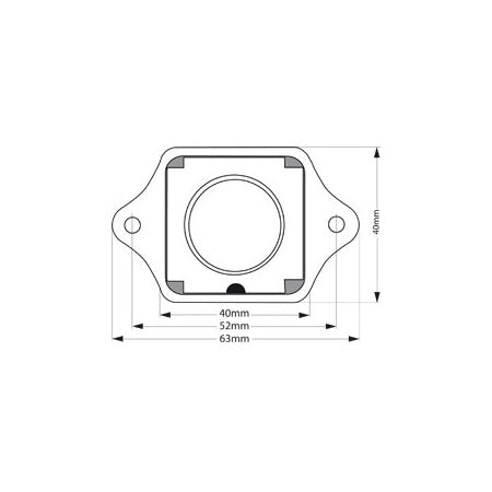 Loquet bouton poussoir blanc