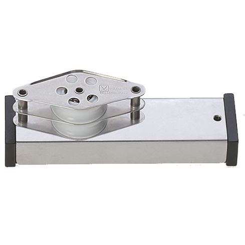 Embout rail Viadana 24.87 inox poulie double 31 mm