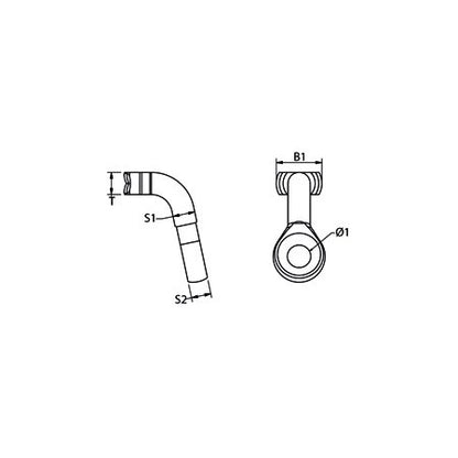 Embout à sertir cables 3-8 mm œil de corde en T 