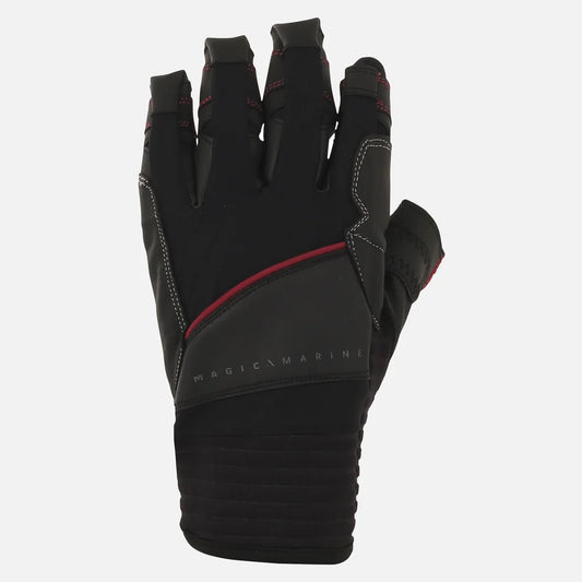 Les Gants Racing Gloves F/F Magic Marine, en noir, sont conçus pour les navigateurs recherchant performance et confort. Avec leur paume en XGrip® HAR Shield, leurs renforts cousus en Kevlar® et leur conception ergonomique, ces gants offrent une adhérence et une durabilité exceptionnelles, idéales pour des performances de haut niveau.