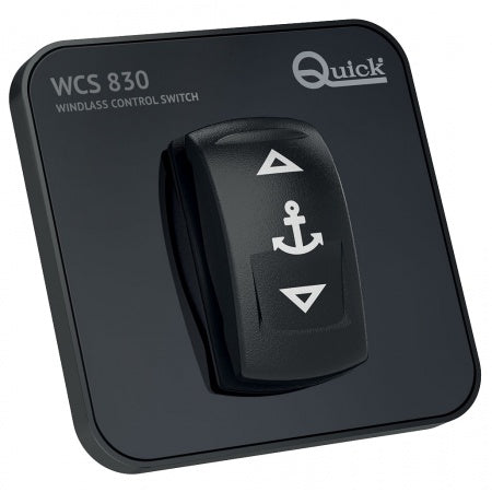 interrupteur guindeau Quick bateau commande tableau bord noir marin durable