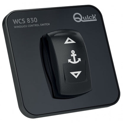 interrupteur guindeau Quick bateau commande tableau bord noir marin durable