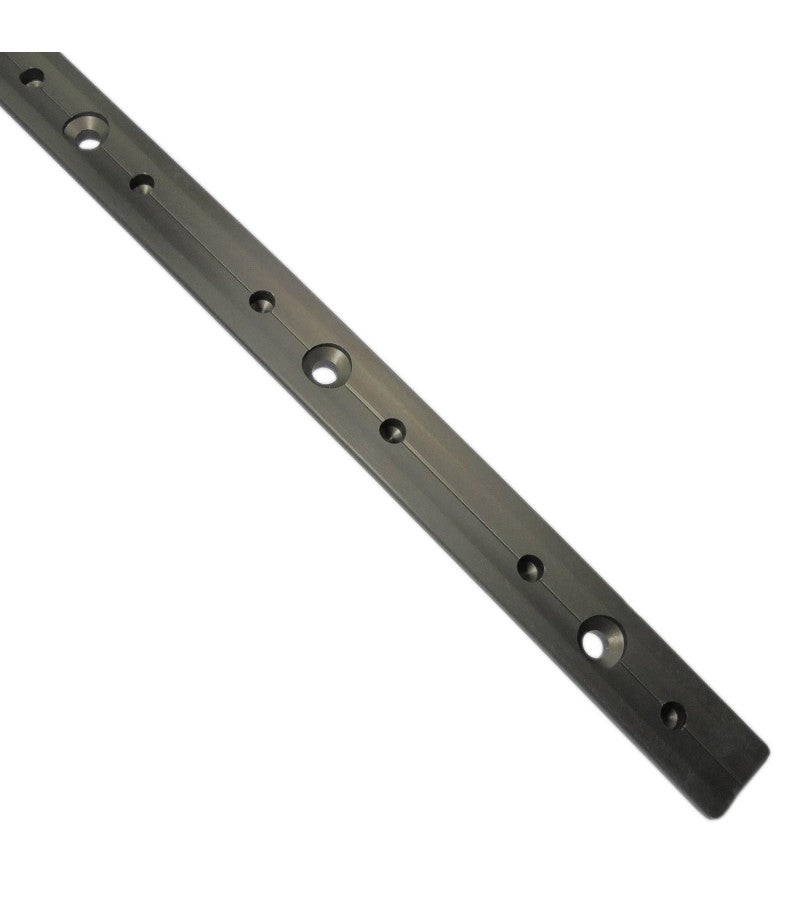 Rail aluminium 25mm anodisé noir - 1m Nautos J80