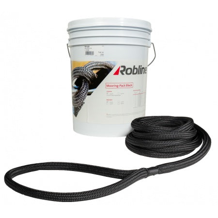 Kit d’amarres ROBLINE avec œils épissés noir