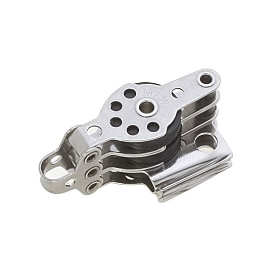 Micro poulie triple taquet sifflet ringot inox Ø 25 mm Viadana 09.65