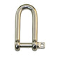Manille PETERSEN droite longue inox 316 forgée marine.