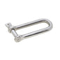 Manille droite longue forgée inox Viadana 28.02 axe 4 mm BRL 750 kg.