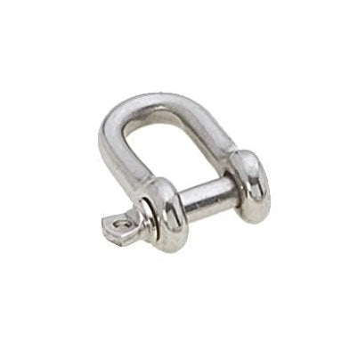Manille forgée inox Viadana axe 4 mm charge rupture 750 kg.