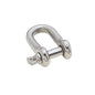 Manille forgée inox Viadana axe 6 mm charge rupture 2100 kg.
