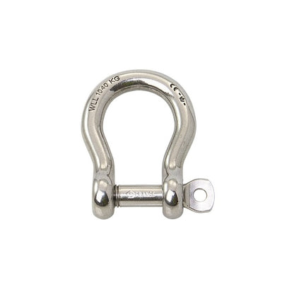 Manille lyre sécurisée Wichard inox 6 mm avec axe anti-perte
