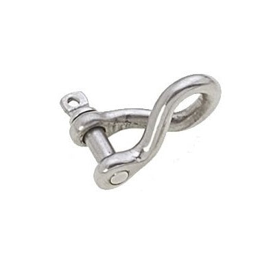 Manille torsadée forgée inox Viadana 28.24 axe 4 mm RBL 750 kg.