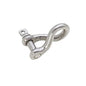 Manille torsadée forgée inox Viadana 28.24 axe 4 mm RBL 750 kg.