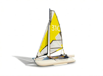 MiniCat 310 Sport catamaran gonflable transportable.
