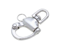 Mousqueton émerillon inox Viadana 29.35 ouverture 15 mm œillet 13 mm
