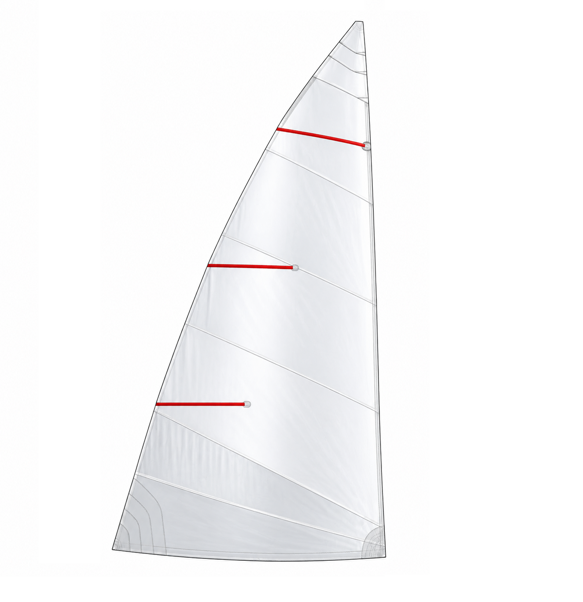 Grande voile en dacron pour deriveur 4M Morin Nenuphar 2248