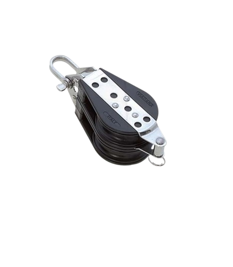 Poulie double ringot Viadana 57 mm inox