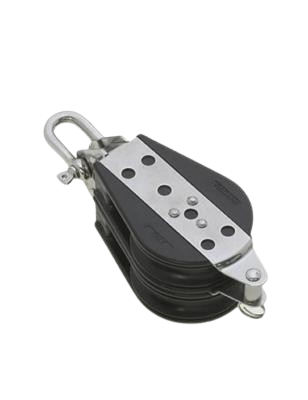 Poulie double Viadana 76mm avec manille ringot