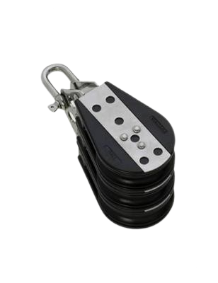 Poulie triple Viadana 76mm manille inox