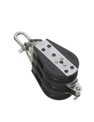 Poulie triple Viadana 76mm avec ringot inox