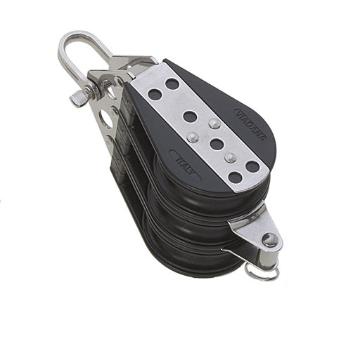 Poulie triple à ringot Viadana 57 mm marine