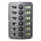 panneau 6 circuits disjoncteurs LED nylon IP65