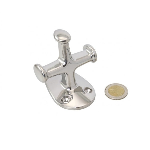 Petit bollard croix inox AISI 316 moulé référence EK81916.