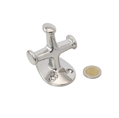 Petit bollard croix inox AISI 316 moulé référence EK81916.