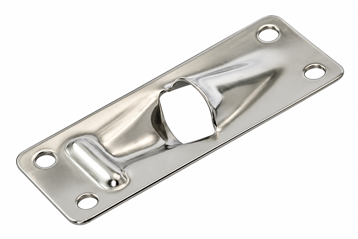 Plaque de sortie de drisse 14mm acier inoxydable. Seaworld deriveur one design 420 470 z spars ag+ selden