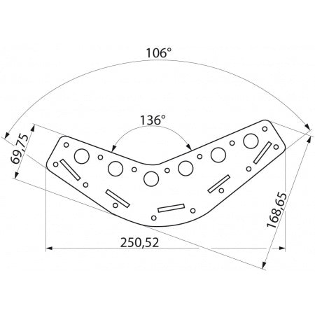 Plaque point d’écoute RUTGERSON aluminium voile robuste fiable