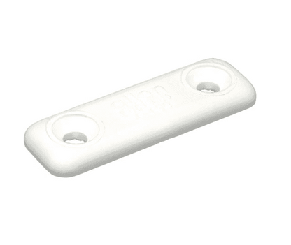 Platine de fixation de sangle de rappel dériveur plastique Allen Brothers A..99. Blanc