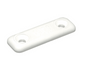 Platine de fixation de sangle de rappel dériveur plastique Allen Brothers A..99. Blanc