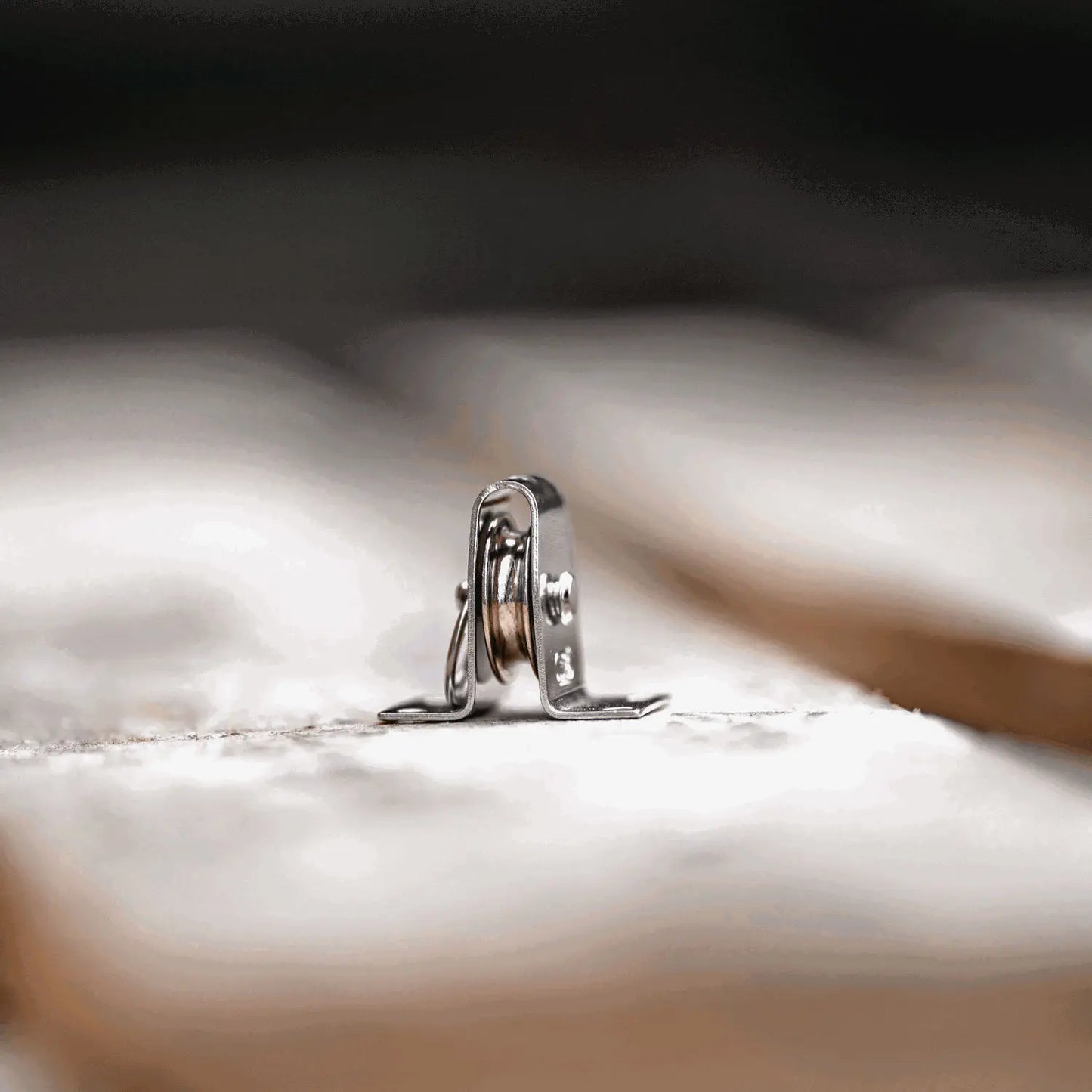 Poulie de renvoi simple verticale inox laiton voilier