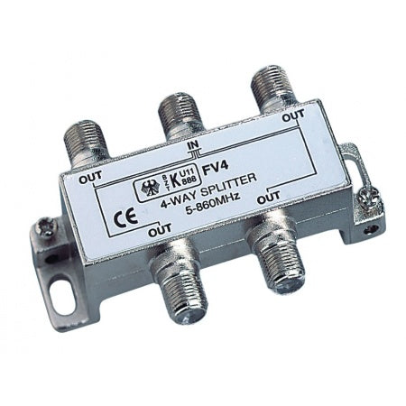 Répartiteur 4 voies GLOMEX V9151 – splitter TV/FM pour antennes DVB-T2