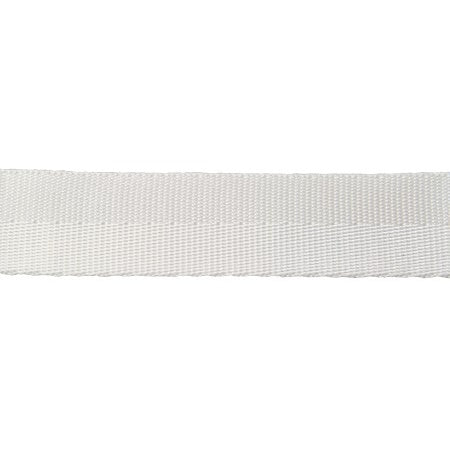 Sangle sergée polyester poids standard Bobine 100 m blanc