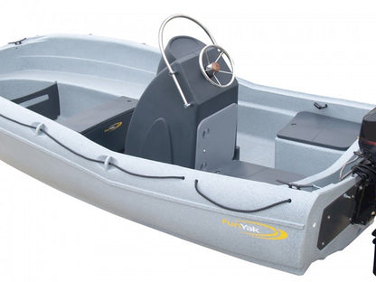 Fun Yak Sécu 15 Gris bateau sécurité service double coque rotomoulée 4,50 m.