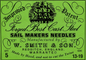 Set 5 ou 25 aiguilles triangulaires pour voiles. W. Smith & Son