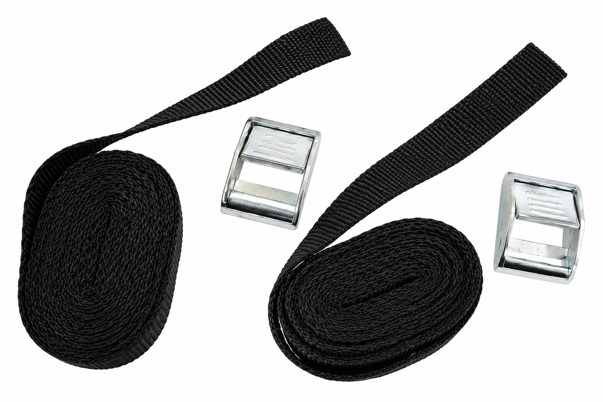 Set de sangles fixation 25x2300mm boucle Inox