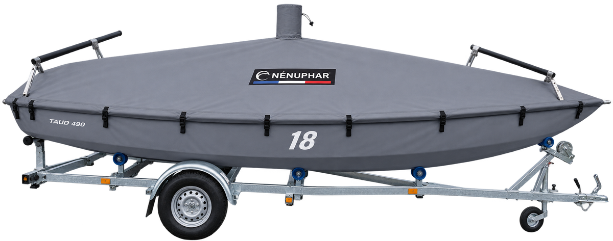 Taud dessus deriveur 490 Nenuphar 20269 polyester ripstop dyed PU