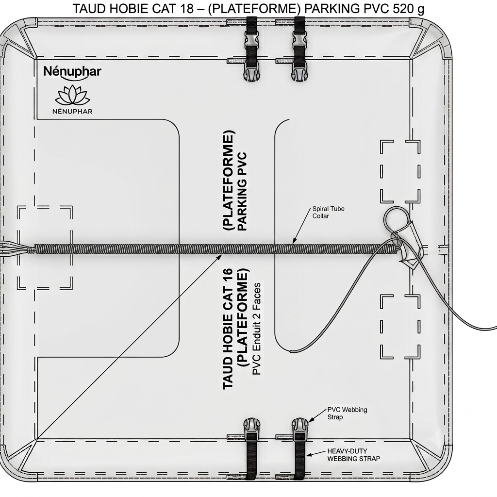 TAUD HOBIE CAT 18 – (PLATEFORME) PARKING PVC 520 G