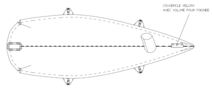 Taud dessus coton/polyester OPEN SKIFF