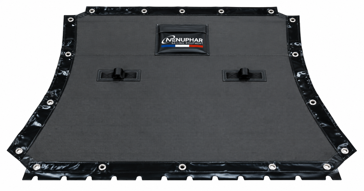 Trampoline Mesh Nénuphar noir compatible Hobie Cat Twixxy soudé.